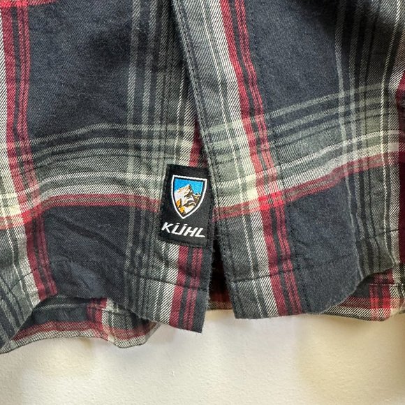 KUHL Men's Flannel Cotton Wool Plaid Button Down Shirt, Size Medium - Picture 4 of 12